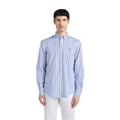 Harmont & Blaine Camicia ml Camicia Uomo in cotone con stampa a righe M P26-HARMONT & BLAINECRQ026013701-848-M - Francavilla Moda