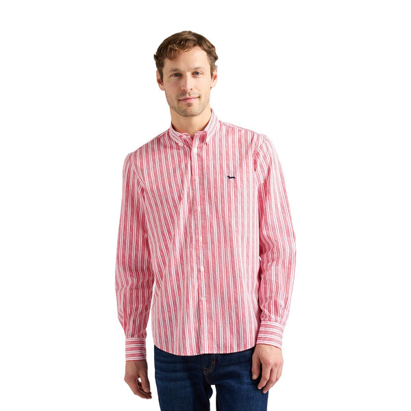 Harmont & Blaine Camicia ml Camicia Uomo in cotone con stampa a righe M P26-HARMONT & BLAINECRQ026013701-501-M - Francavilla Moda