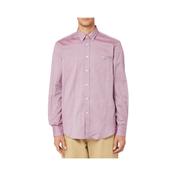 Harmont & Blaine Camicia casual Camicia Uomo in tinta unita con logo Bordeau - Francavilla Moda