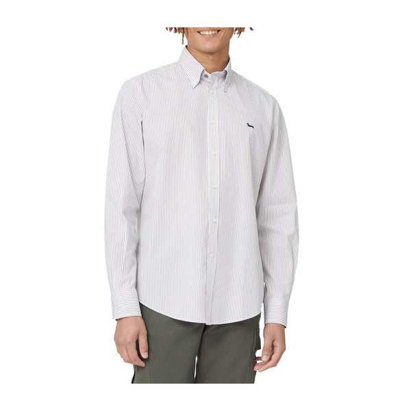 HARMONT & BLAINE Camicia casual Camicia Uomo micro righe Bianco beige A24 - HARMONT & BLAINECRM012011467 - 213 - M - Francavilla Moda