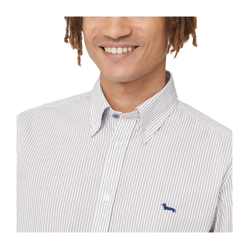 HARMONT & BLAINE Camicia casual Camicia Uomo micro righe Bianco beige A24 - HARMONT & BLAINECRM012011467 - 213 - M - Francavilla Moda