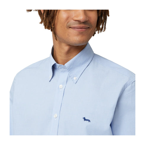 HARMONT & BLAINE Camicia elegante Camicia Uomo Microvichy Celeste - Francavilla Moda