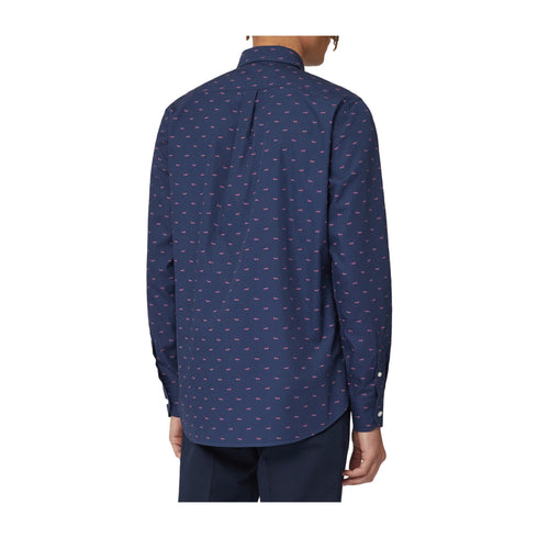 HARMONT & BLAINE Camicia casual Camicia Uomo motivo bassotto Blu vinaccia A24 - HARMONT & BLAINECRM001S08799 - 559 - M - Francavilla Moda