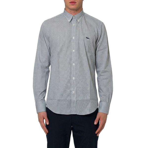 Harmont & Blaine Camicia Camicia Uomo regular fit con micro stampa M P26-HARMONT & BLAINECRQ026013728-631-M - Francavilla Moda