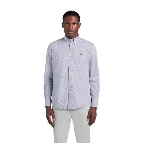 Harmont & Blaine Camicia Camicia Uomo regular fit con micro stampa M P26-HARMONT & BLAINECRQ026013728-801-M - Francavilla Moda