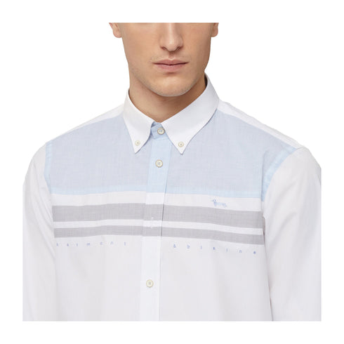 Harmont & Blaine Camicia casual Camicia Uomo righe a contrasto M P25 - HARMONT & BLAINECRN968006912 - 100 - M - Francavilla Moda