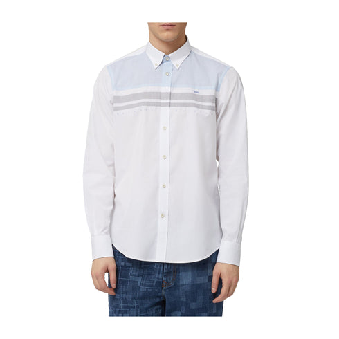 Harmont & Blaine Camicia casual Camicia Uomo righe a contrasto M P25 - HARMONT & BLAINECRN968006912 - 100 - M - Francavilla Moda