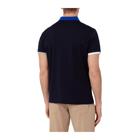 Harmont & Blaine Polo Polo Uomo bordi colorati Blu turchese P24-HARMONT & BLAINELRL374021745-801-M - Francavilla Moda