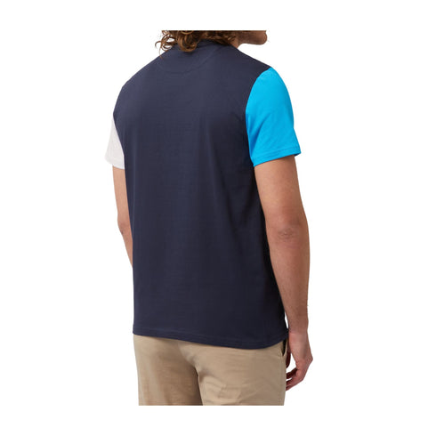 HARMONT & BLAINE T-shirt T-shirt Uomo Color Block Blu turchese P24-HARMONT & BLAINEIRL210021223-801-M - Francavilla Moda