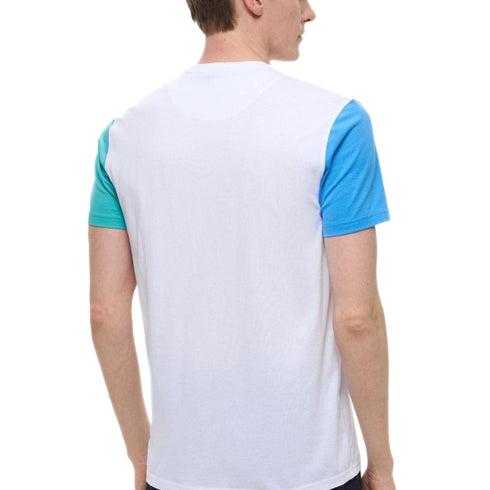Harmont & Blaine T-shirt T-shirt Uomo Color Block Bianco azzurro - Francavilla Moda