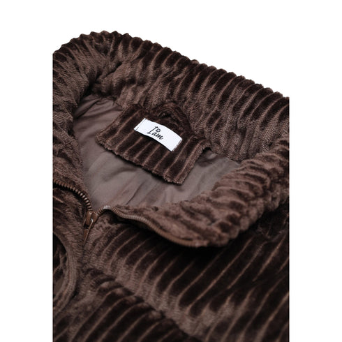 I AM Giacca imbottita Giubbino Donna corto in velluto XS A26-I AMSLI6GB026273D-MORO-XS - Francavilla Moda