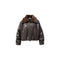 I AM Giacca imbottita Giubbino Donna in similpelle con pelliccia XS - Francavilla Moda