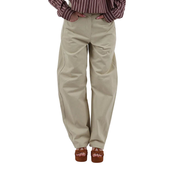 I AM Pantalone Pantalone Donna barrel in cotone XS - Francavilla Moda