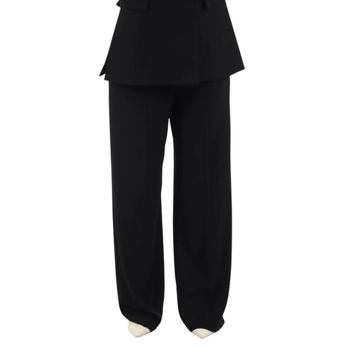 I AM Pantalone Pantalone Donna Cady a palazzo XS P26-I AMPE26031-NERO-XS - Francavilla Moda