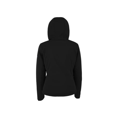 Parka Donna in softshell, con chiusura frontale full zip e cappuccio
