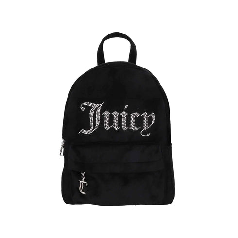 JUICY COUTURE Zainetto Zaino Donna con logo strass Nero - Francavilla Moda