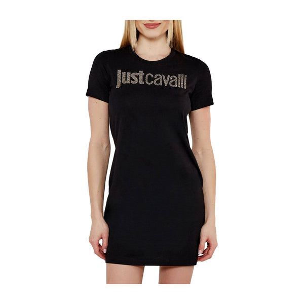 Just Cavalli Abito corto Abito Donna slim con logo strass XS P25 - JUST CAVALLI78PAOE15CJ110 - G89 - XS - Francavilla Moda