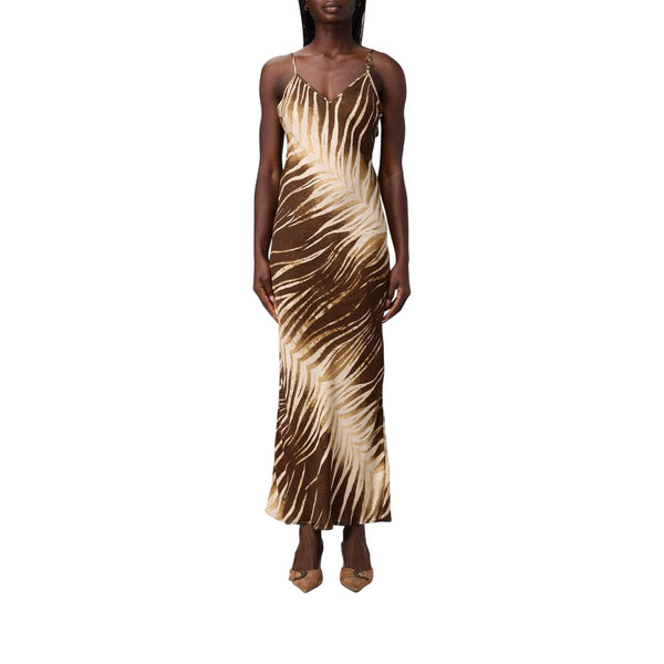 Just Cavalli Abito Abito lungo Donna con fantasia tiger 40 - Francavilla Moda