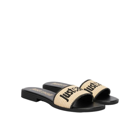 Just Cavalli Ciabatta Ciabatta Donna con fascia in rafia 36 P26-JUST CAVALLI80RA3S80\ZSE60-899-36 - Francavilla Moda
