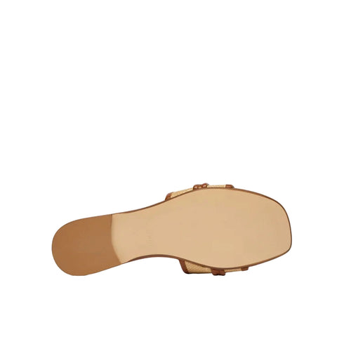 Just Cavalli Ciabatta Ciabatta Donna in rafia con accessorio dorato 36 P26-JUST CAVALLI80RA3S81\ZSE61-899-36 - Francavilla Moda