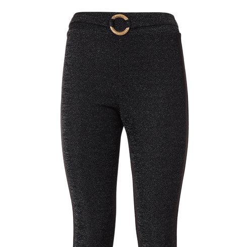 Just Cavalli Pantaloni Leggings Donna glitter flare 40 - Francavilla Moda