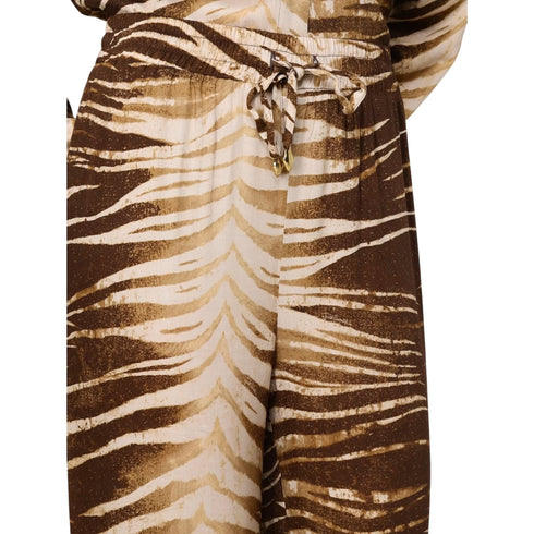 Just Cavalli Pantalone Pantalone Donna a palazzo in twill stampato 40 - Francavilla Moda