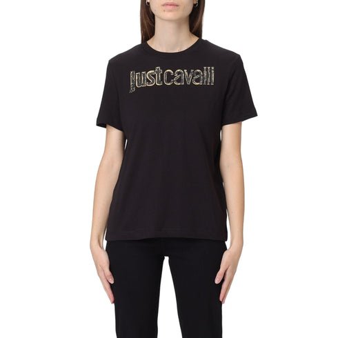 Just Cavalli T-shirt T-shirt Donna con Logo Rubber XS - Francavilla Moda