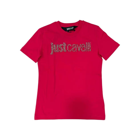 Just Cavalli T-shirt T-shirt Donna maxi logo strass XS P25 - JUST CAVALLI78PAHE12CJ110 - 432 - XS - Francavilla Moda