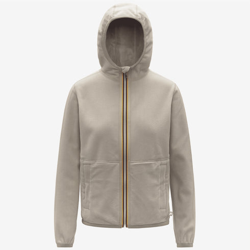 K - Way Felpa con zip Felpa Donna LILY VELOUR POLAR REVERSIBLE 5 A25-KWAYK8138NW-BB1-5 - Francavilla Moda