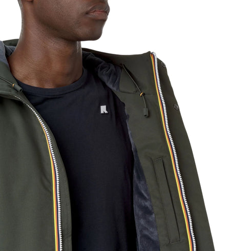 K - Way Giacca imbottita Giubbotto Uomo Jacko Twill Marmotta M A25 - KWAYK8133EW - AL7 - M - Francavilla Moda