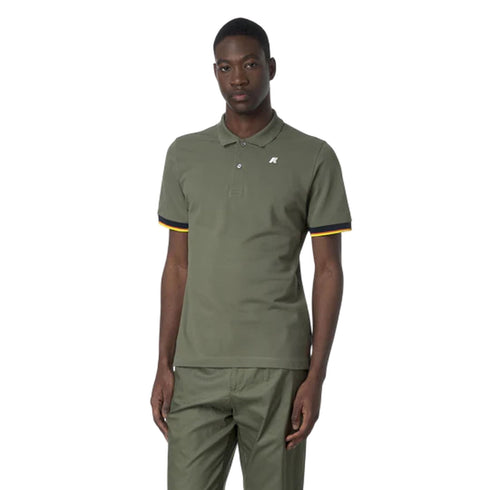 K - Way Polo mm Polo uomo mm VINCENT L P26-KWAYK1125BW-V15-L - Francavilla Moda
