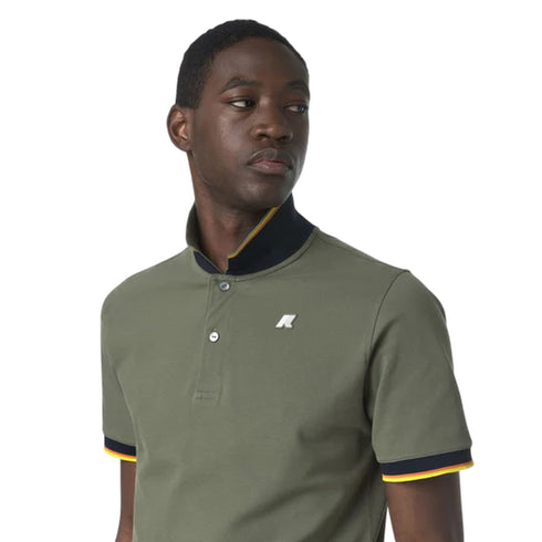 K - Way Polo mm Polo uomo mm VINCENT L P26-KWAYK1125BW-V15-L - Francavilla Moda