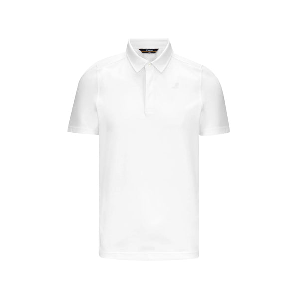 K - Way Polo Polo Uomo Vincelle Light Stretch Bianco P25 - KWAYK61419W - 001 - M - Francavilla Moda