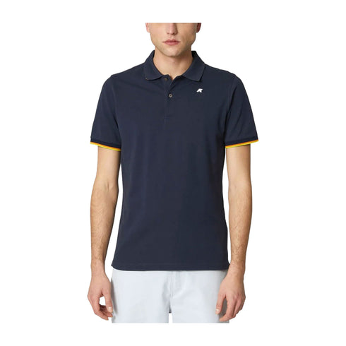 K - Way Polo Polo Uomo Vincent bordo a contrasto M P25 - KWAYK1125BW - K89 - M - Francavilla Moda
