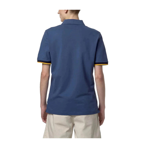 K - Way Polo Polo Uomo Vincent bordo a contrasto M P25 - KWAYK1125BW - 867 - M - Francavilla Moda