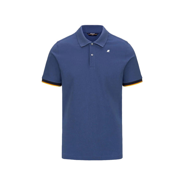 K - Way Polo Polo Uomo Vincent bordo a contrasto M P25 - KWAYK1125BW - 867 - M - Francavilla Moda