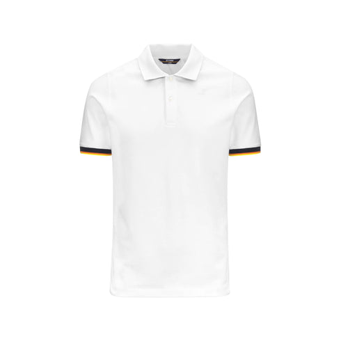 K - Way Polo Polo Uomo Vincent bordo a contrasto M P25 - KWAYK1125BW - 001 - M - Francavilla Moda