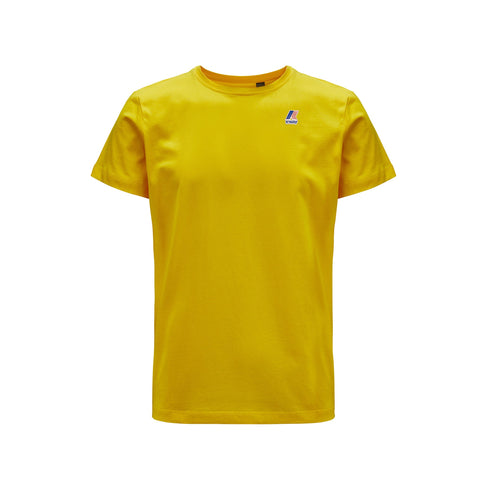 K - Way T-shirt T-shirt Uomo Le Vrai Edouard Giallo P25 - KWAYK007JE0 - T05 - S - Francavilla Moda