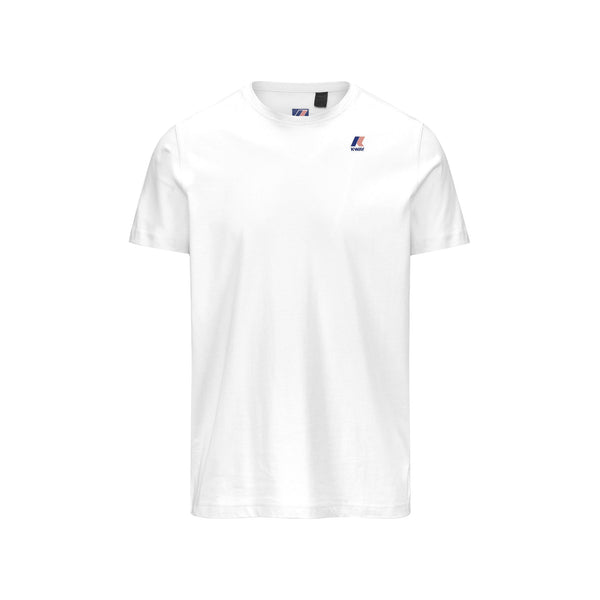 K - Way T-shirt T-shirt Uomo Le Vrai Edouard Bianco P25 - KWAYK007JE0 - 001 - S - Francavilla Moda