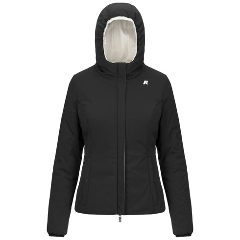 Giubbotto Donna Lily Double, con cappuccio e logo gommato