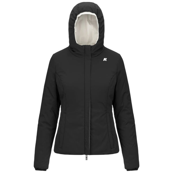 Giubbotto Donna Lily Double, con cappuccio e logo gommato