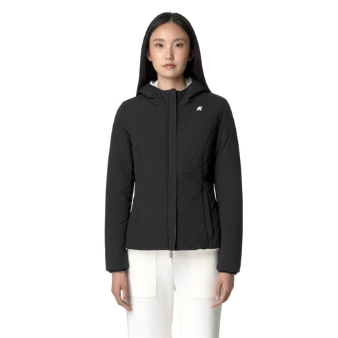 Giubbotto Donna Lily Double, con cappuccio e logo gommato