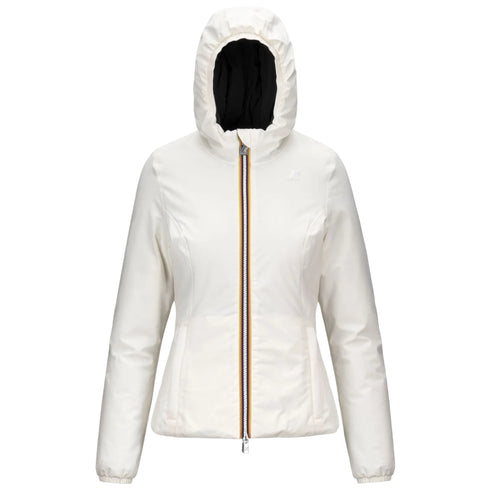 Giubbotto Donna Lily Double, con cappuccio e logo gommato