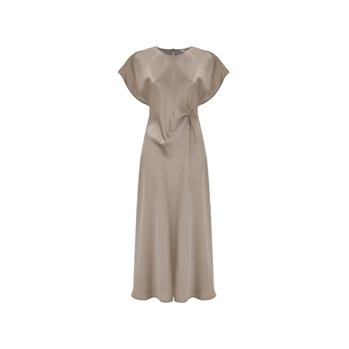 Kocca Abito midi Abito Donna midi in raso a girocollo S P25 - KOCCAETELA - 40001 - S - Francavilla Moda