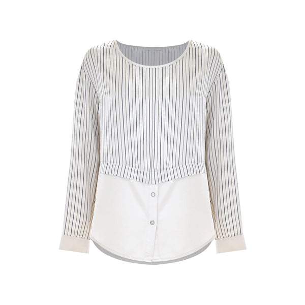 Kocca Blusa Blusa Donna a righe effetto camicia XS P25 - KOCCARAMIRA - F6009 - XS - Francavilla Moda