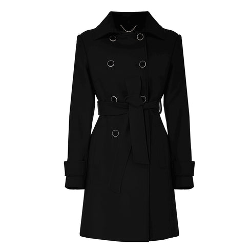 Kocca Cappottino Cappotto doppiopetto con collo in pelliccia - Cappotto Ecru L - Francavilla Moda