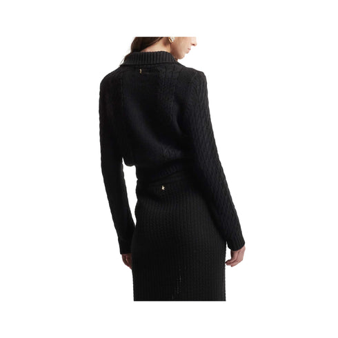 Kocca Cardigan Cardigan Donna con colletto Nero - Francavilla Moda