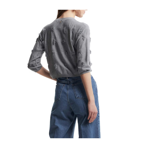 Kocca Cardigan. Cardigan Donna dettagli sfrangiati S A24 - KOCCADALINDA - M9003 - S - Francavilla Moda