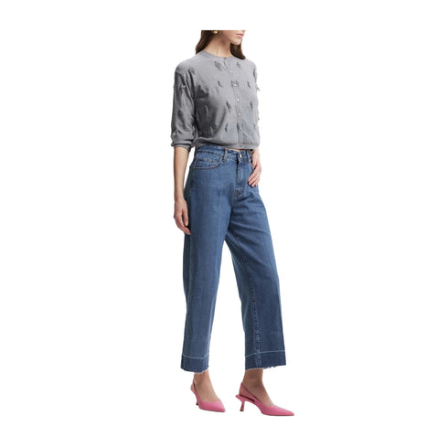 Kocca Cardigan. Cardigan Donna dettagli sfrangiati S A24 - KOCCADALINDA - M9003 - S - Francavilla Moda