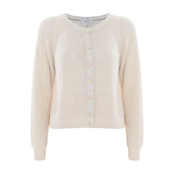 Kocca Cardigan Cardigan Donna il lurex a girocollo XS P25 - KOCCAMELANIE - 60003 - XS - Francavilla Moda